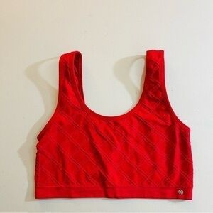 Lucky Brand Seamless Comfort Sports Bra Women Size 1X Red